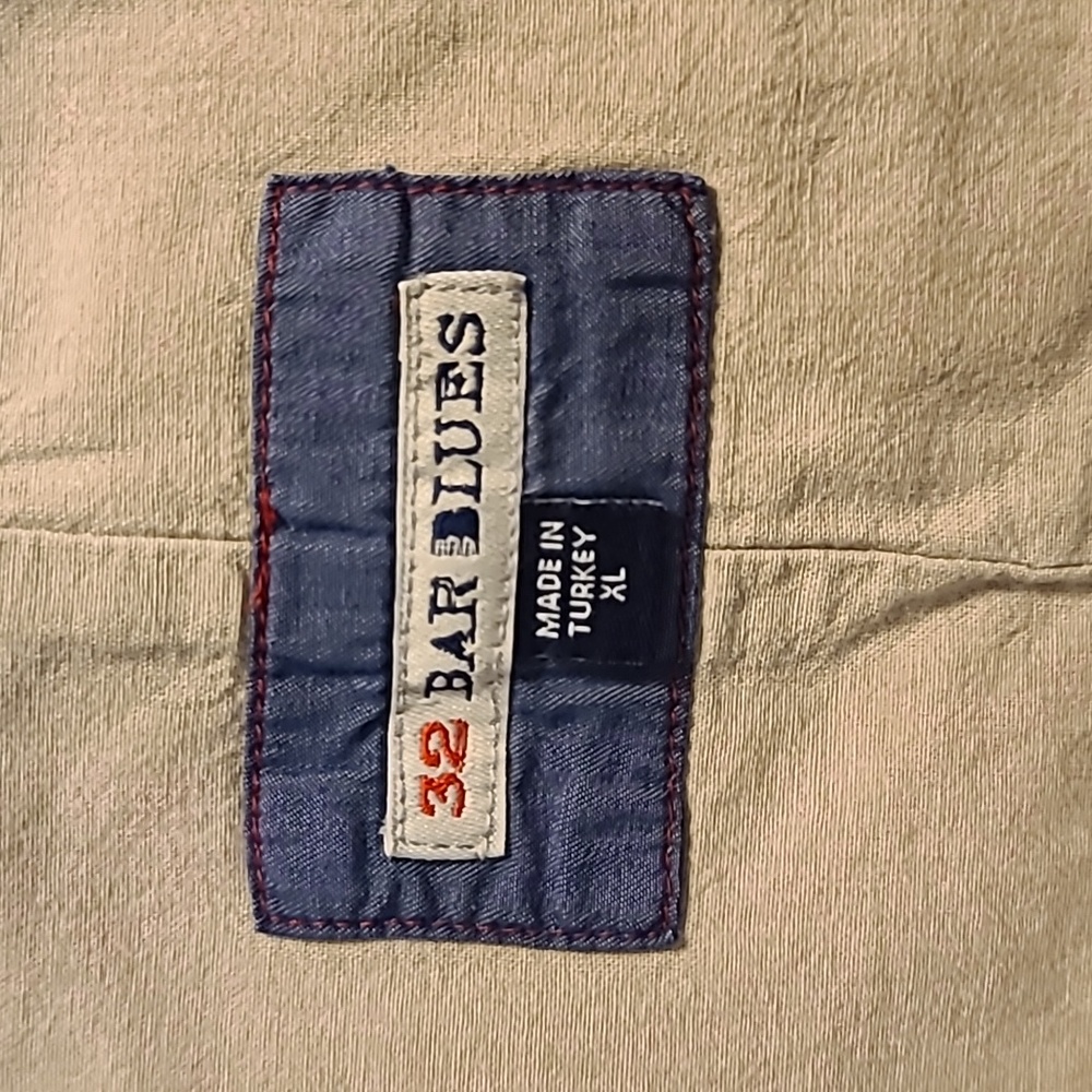 Men's Khaki Vest by 32 Bar Blues - Picture 2 of 9